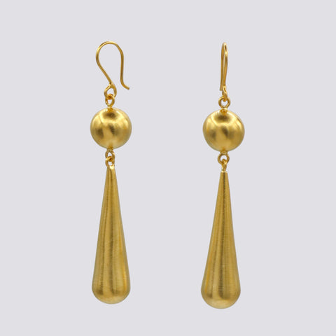 Ball and Teardrop Earrings - EJ2310