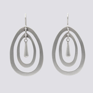 Double Oval with Teardrop Earrings - EJ2312