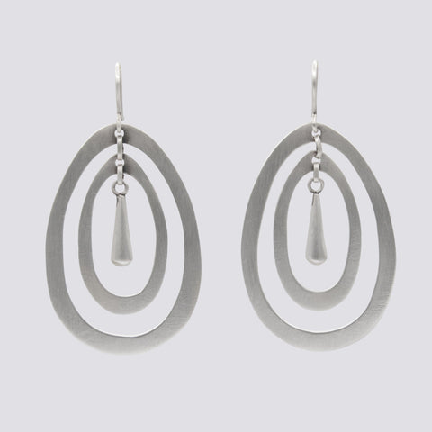 Double Oval with Teardrop Earrings - EJ2312