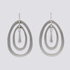 Double Oval with Teardrop Earrings - EJ2312