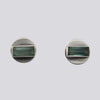 Baguette Stone and Disc Stud Earrings - EJ2317