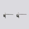 Baguette Stone and Disc Stud Earrings - EJ2317