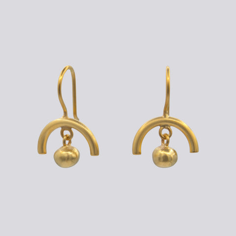 Arc and Ball Dangle Earrings - EJ2320