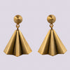 Folded Fan Drop Earrings - EJ2329