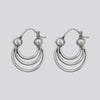 Triple Hoop and Ball Earrings - EJ2331