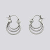 Triple Hoop and Ball Earrings - EJ2331