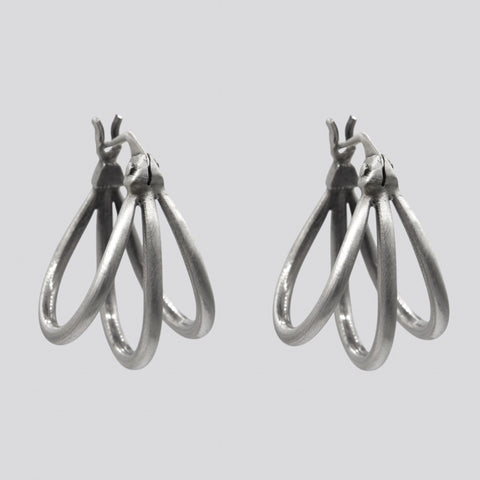 Large Triple Hoop Earrings - EJ2334