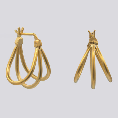 Large Triple Hoop Earrings - EJ2334