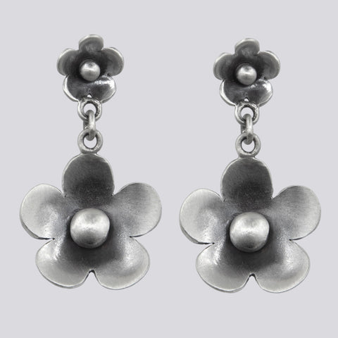 Double Flower Earrings - EJ2342