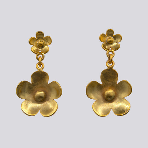 Double Flower Earrings - EJ2342