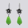 Flower with Bead Dangle Earrings - EJ2343