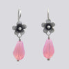 Flower with Bead Dangle Earrings - EJ2343