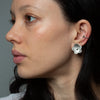 Large Domed Flower Earrings - EJ2344
