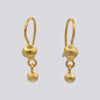Small Double Ball Dangle Earrings - EJ2349