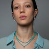 Ball Stud with Long Teardrop Earrings - EJ2352