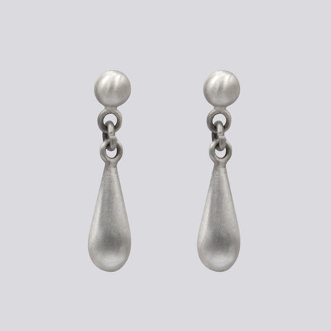 Ball Stud with Long Teardrop Earrings - EJ2352