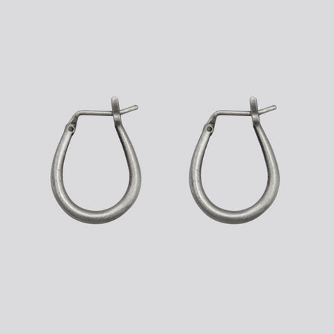 Large Tapered Oval Hoops - EJ2355