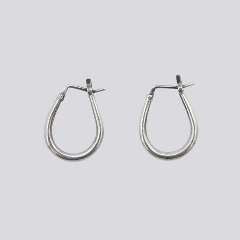 Large Tapered Oval Hoops - EJ2355