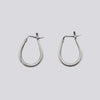Large Tapered Oval Hoops - EJ2355
