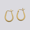 Large Tapered Oval Hoops - EJ2355