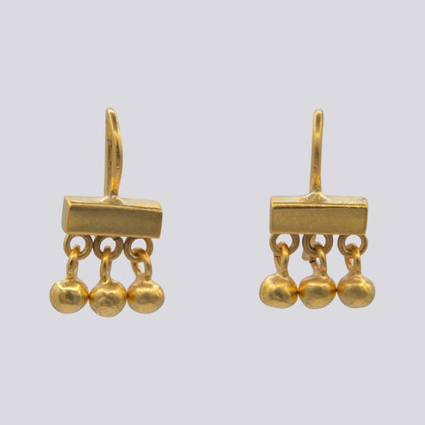 Bar with Ball Dangles - EJ2356