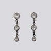 Graduated Stone Stud Earrings - EJ2358