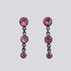 Graduated Stone Stud Earrings - EJ2358