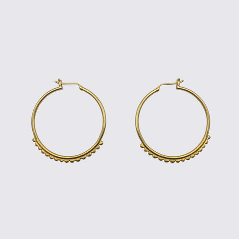 Large Tuareg Inspired Hoop Earrings