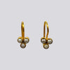 Dainty Pearl Clover Drop Earring - EJ425B
