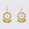 Large Filigree Wheel Drop Earrings