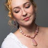 Large Pink Tourmaline Earrings With Dangles
