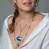 Large Labradorite Pendant Necklace