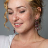 Pink Tourmaline Dangle Earrings - EARRINGS 41