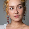Pink Tourmaline Dangle Earrings - EARRINGS 41