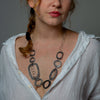 Abstract Chain And Cut-Out Graphic Necklace - NECKLACE 13