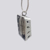 Large Tourmalated Quartz Rectangular Pendant Necklace- NECKLACE 71