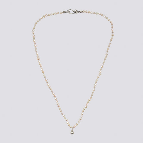 Knotted Pearl Necklace - KNTPRL-25