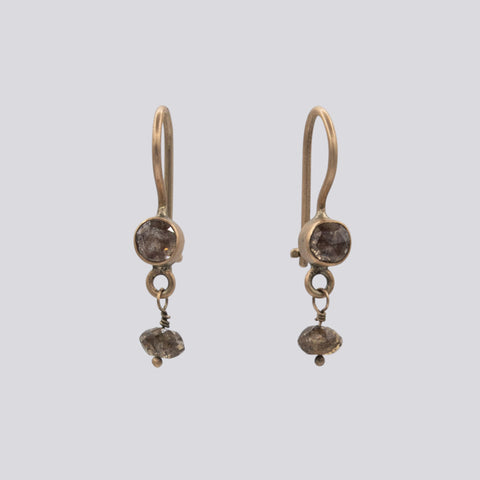 Brown Diamond Earrings