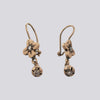 Star Set Diamond Cross and Dangle Earrings