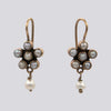 Pearl Flower Drops with Dangles