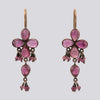 Pink Tourmaline Earrings with Dangles