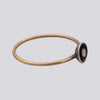 Rainbow Moonstone Gold Ring - Size 8