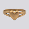 Gold Heart Ring - Size 8