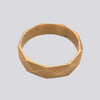 Faceted Gold Band Ring - Size 8