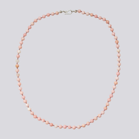 Knotted Peruvian Pink Opal Necklace - KNTPPO-1