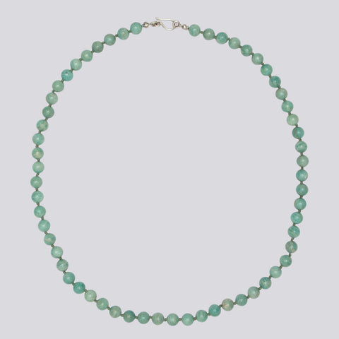 Knotted Amazonite Necklace - KNTAMA-8