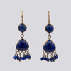 Lapis Drop Earrings with Dangles