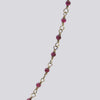 Garnet and 10K Gold Rosary Necklace