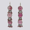 Large Pink Tourmaline Earrings With Dangles