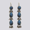 Large Labradorite Earrings With Dangles
